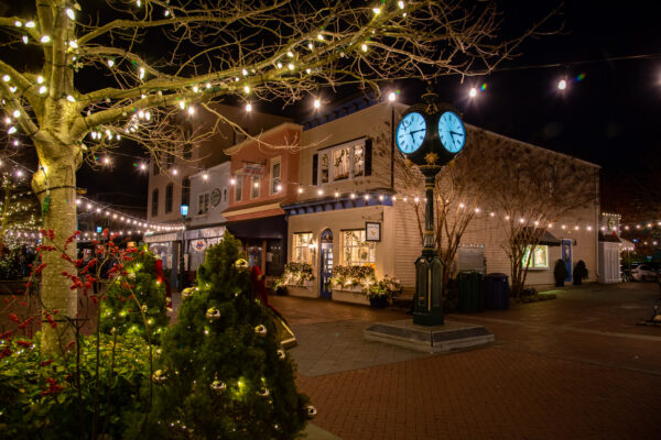 Shimmery Lights along Washington Street Mall