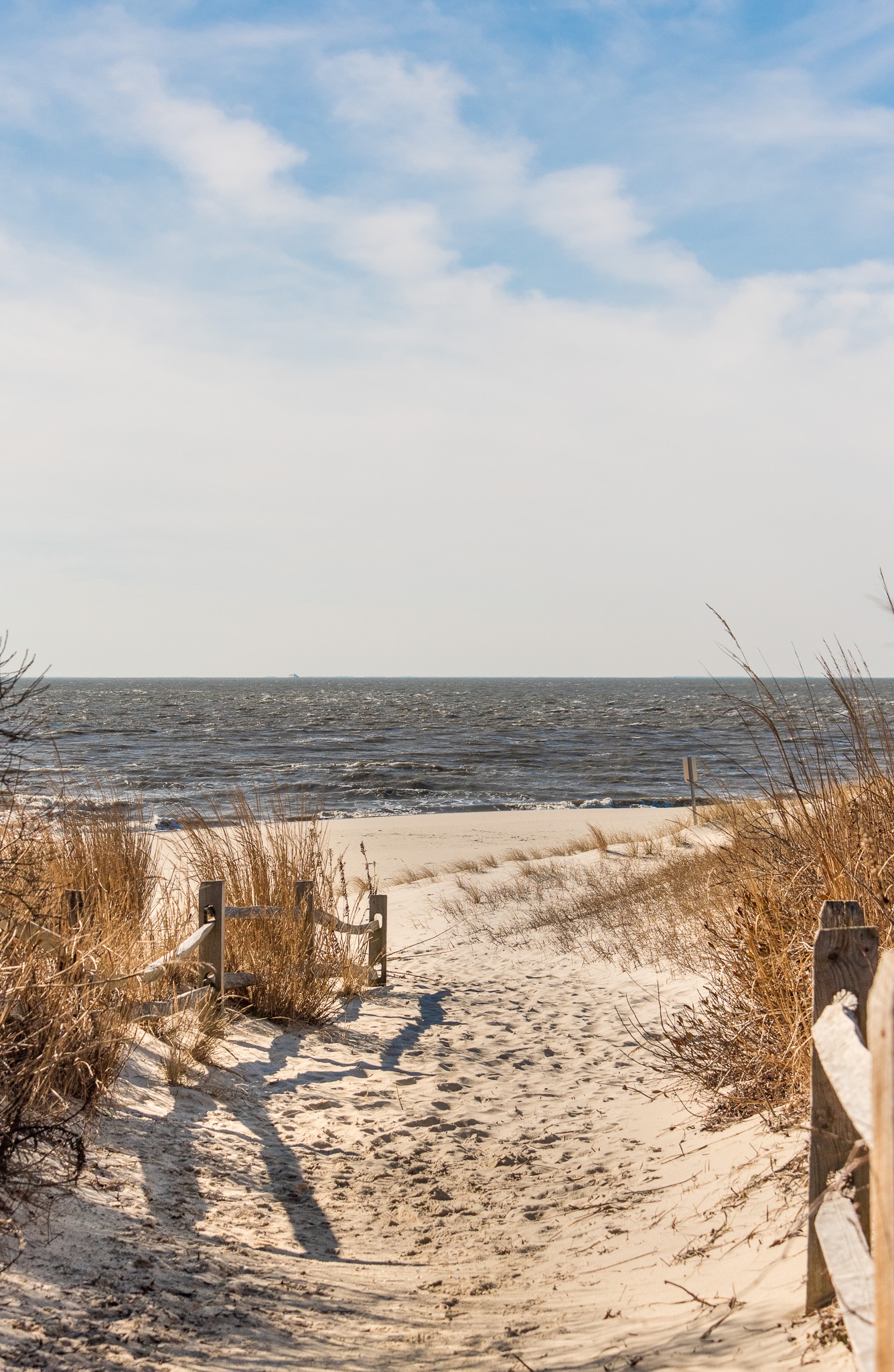 At Cape May Point heading to the Path to the beach