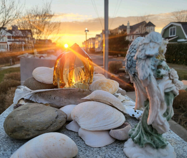 Shells and sunlight at Fisherman’s Memorial