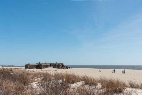 Nice Day With The Family at the WWII Bunker at the Cape May Pointe State Park