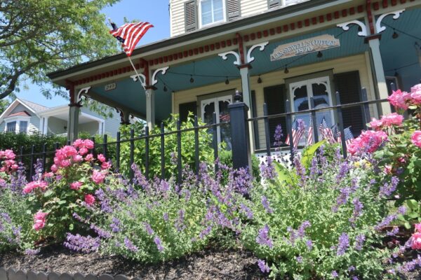 Flags and Flowers at Gen Sewell’s Cottage