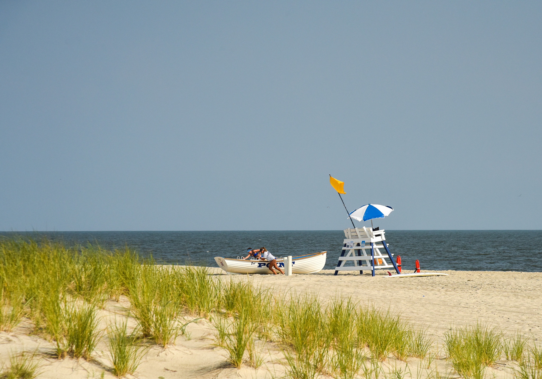 Lifeguards are Finished for the Day at Cape May Point beach.