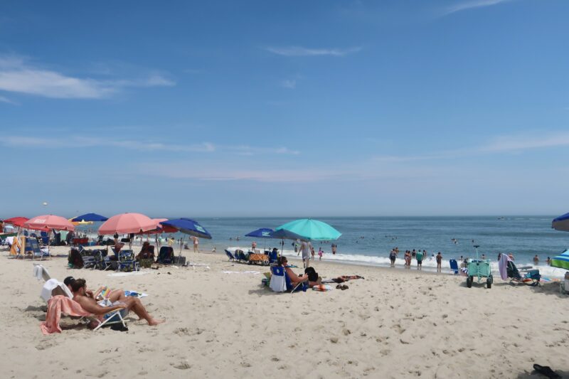 People on the Cape May beach