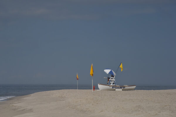 The beach and lifeguard at The Point