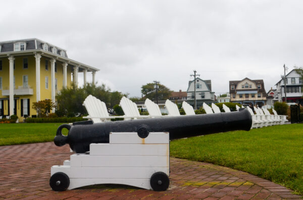 The Cannon at Congress Hall on a Rainy Day