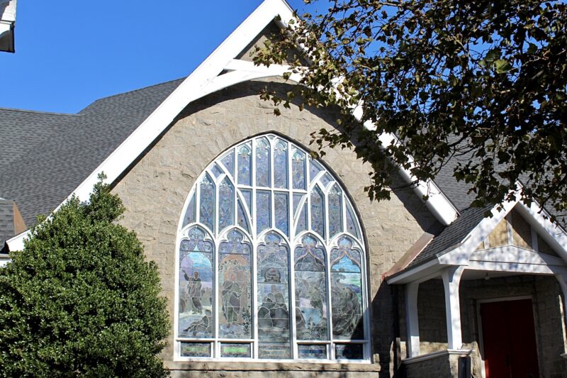 Cathedral window at First Presbyterian Church of Cape May