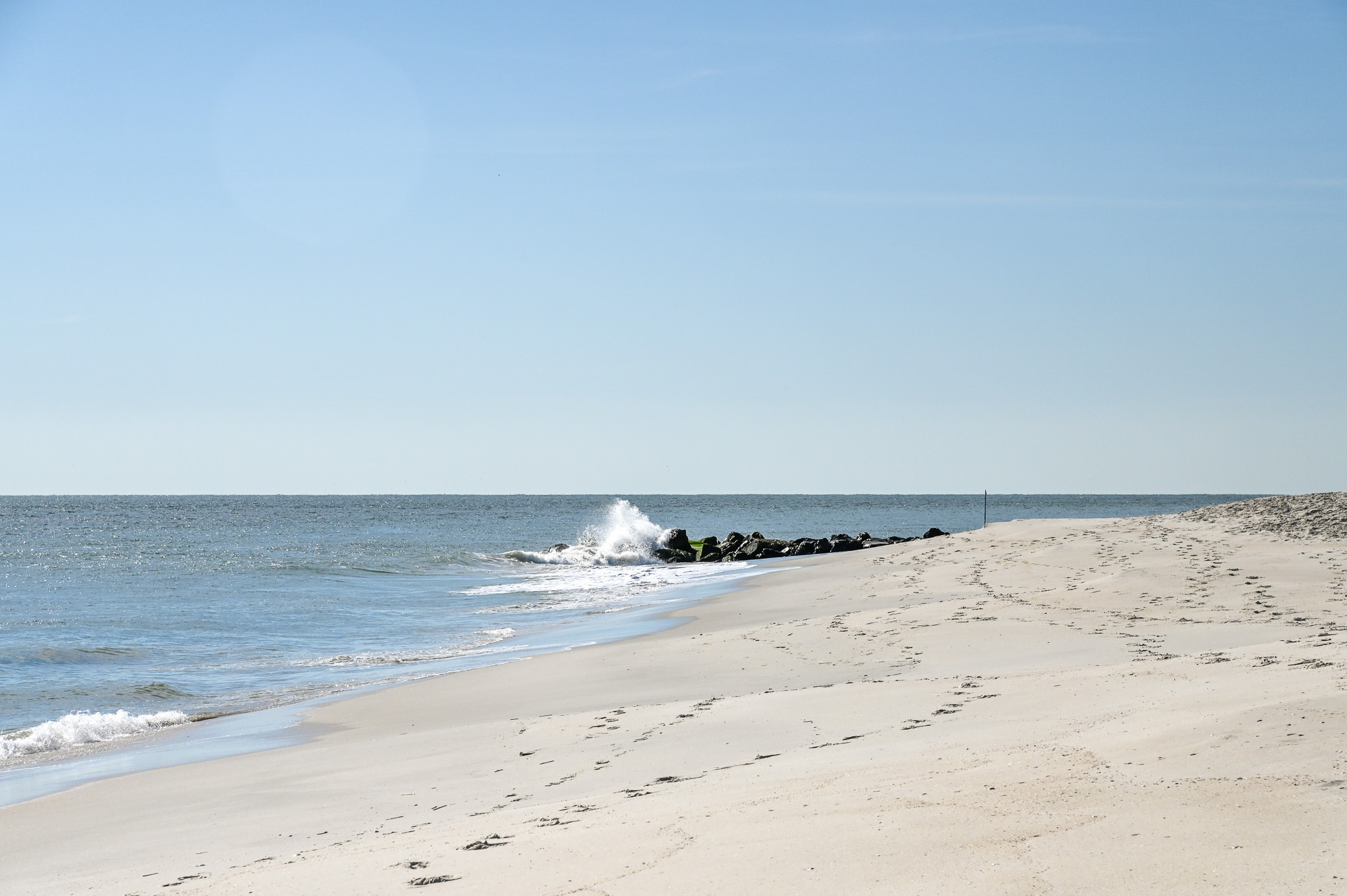 November Waves on the beach in Cape May