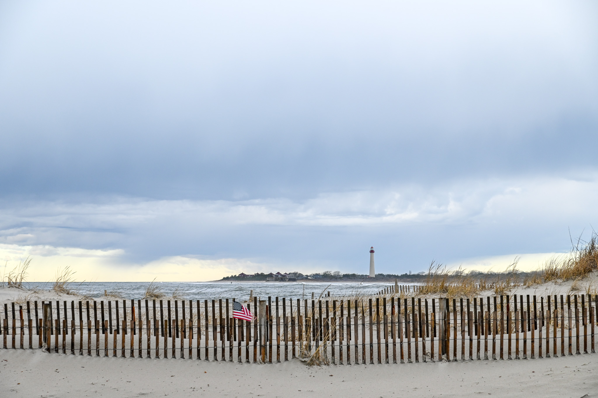 The Cove Beach looking at the Lighthouse