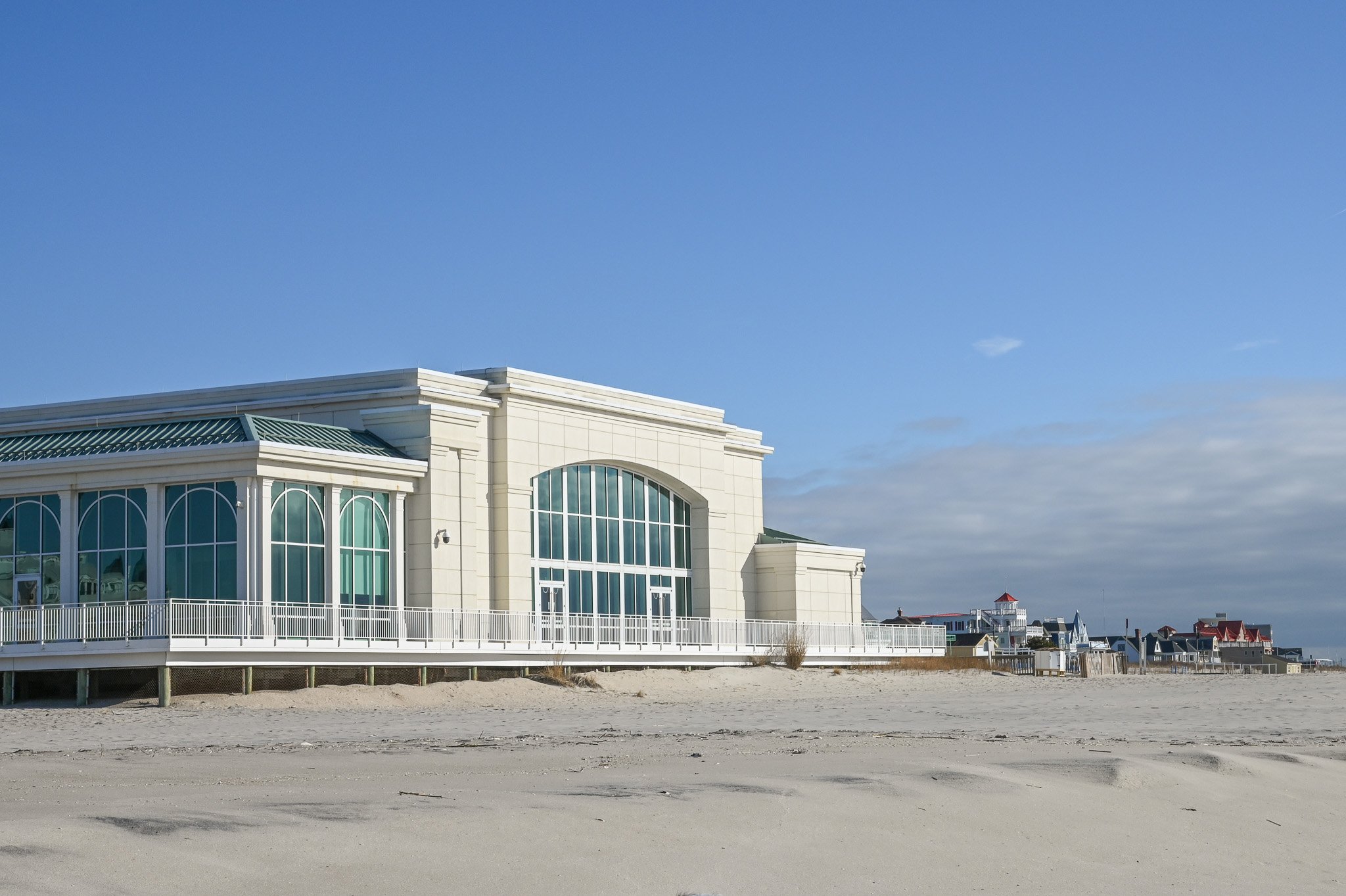 Cape May Convention Hall from the beach