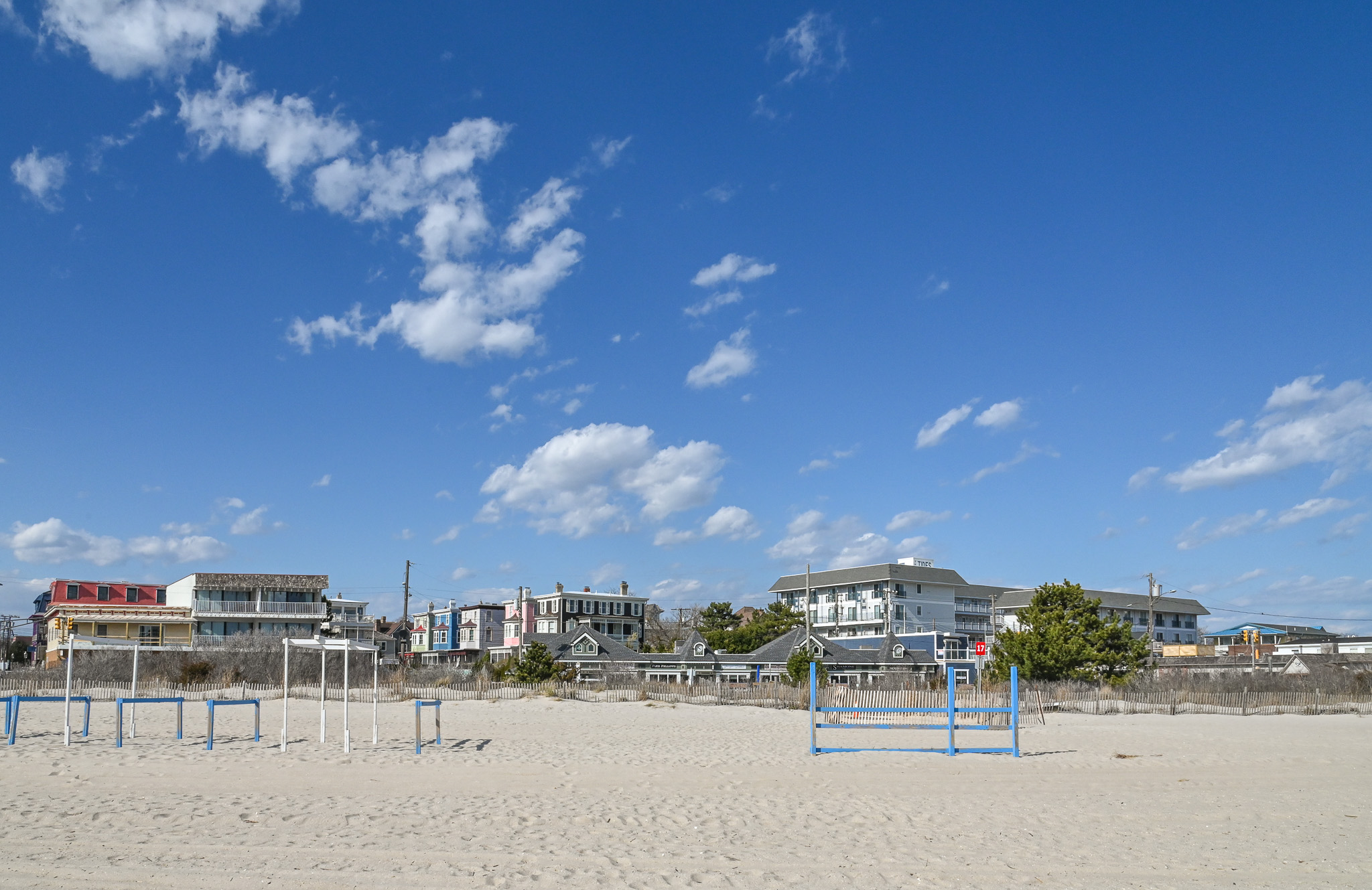 Watching the Clouds Go By from the beach and looking toward Beach Ave.