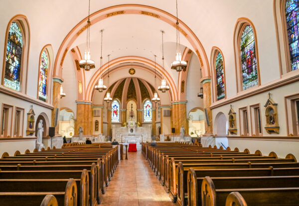 The inside of Our Lady Star of the Sea