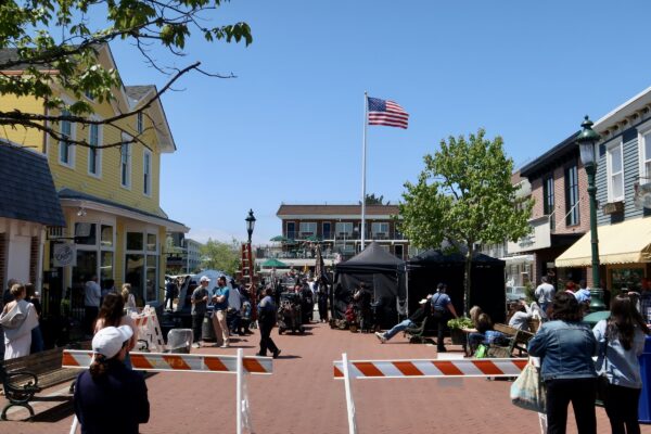 Filming on the Washington Street Mall