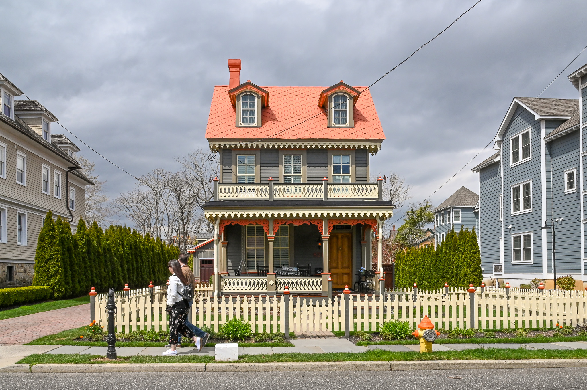 Walking Along Washington Street