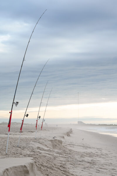 Early Morning Fishing at Poverty Beach