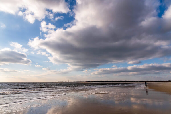 Beach Walk with the Clouds