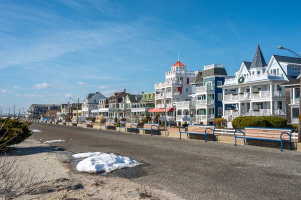 A Few Spots of Snow on the Promenade