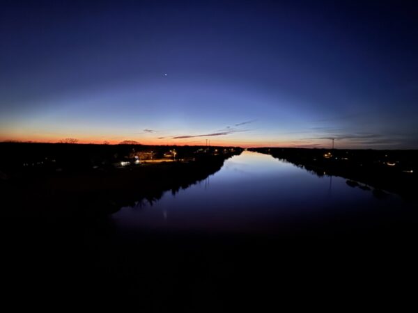 Twilight Glow from the WCM Bridge