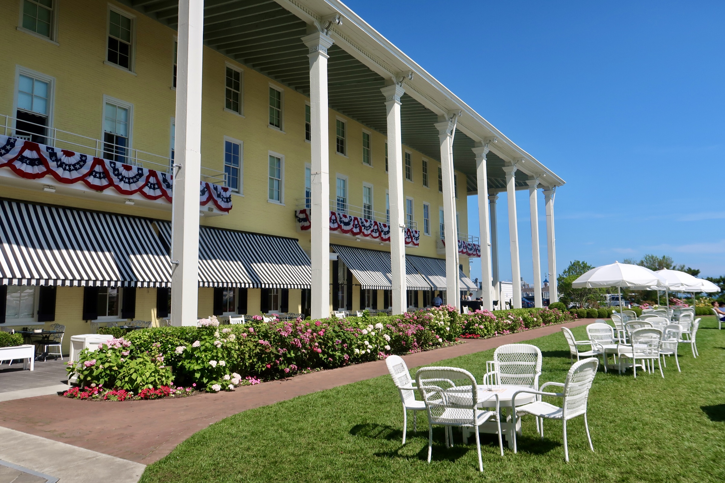Open chairs on Congress Hall Lawn