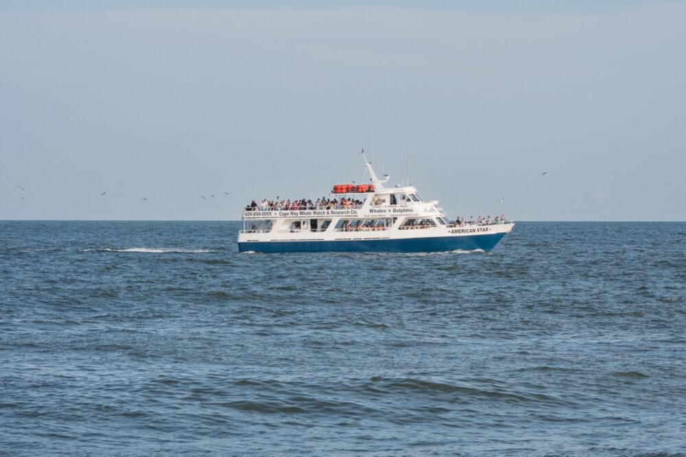 Enjoying a Lovely Day on the America Star along the ocean in Cape May, NJ.