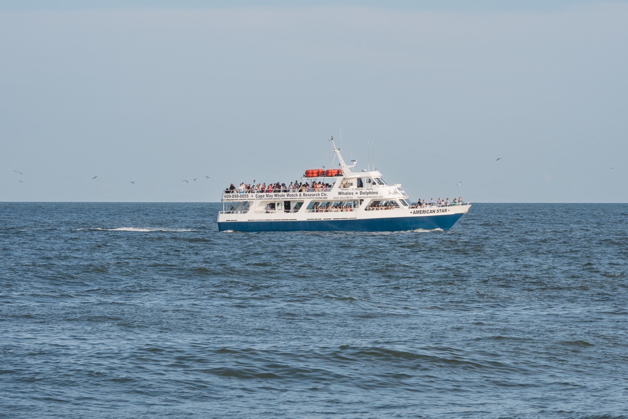 Enjoying a Lovely Day on the America Star along the ocean in Cape May, NJ.