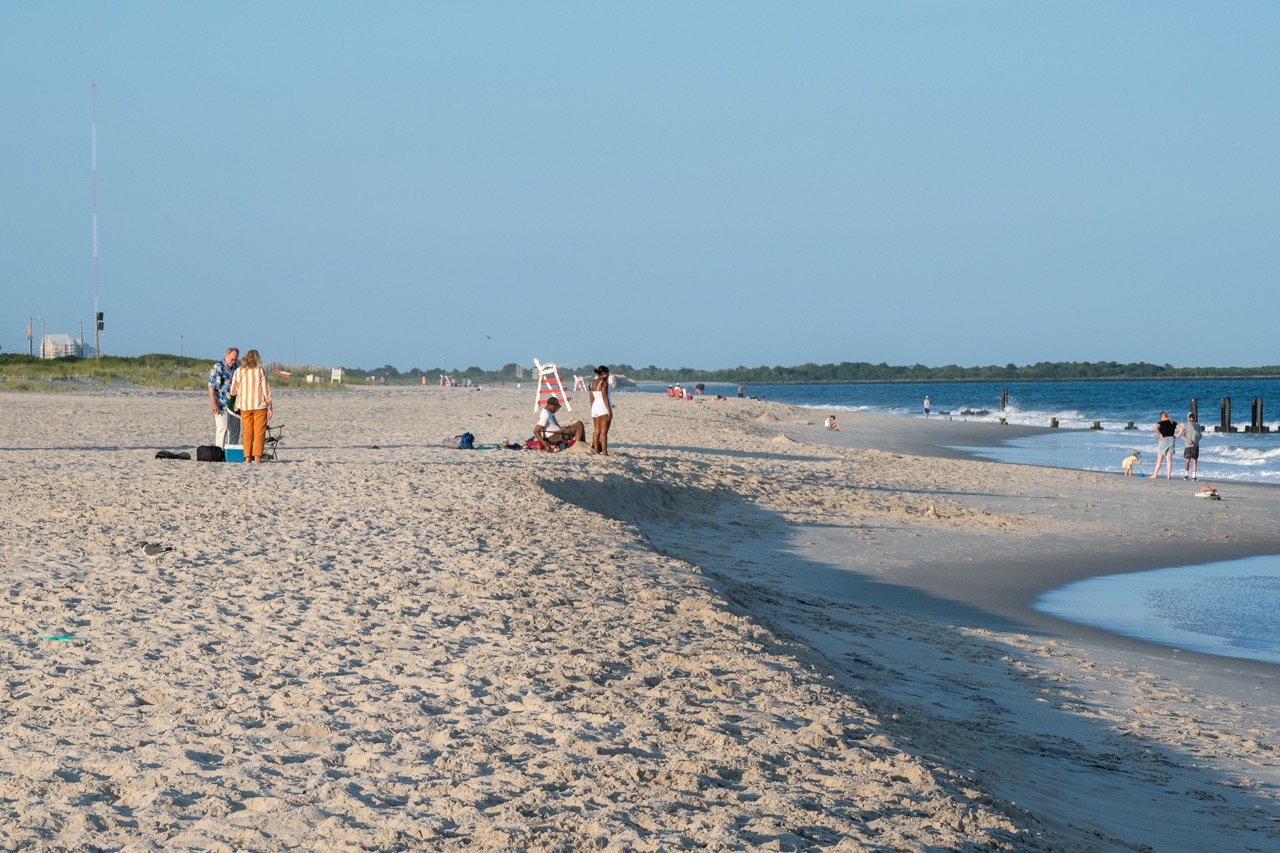 Evening Setup on the Beach in Cape May