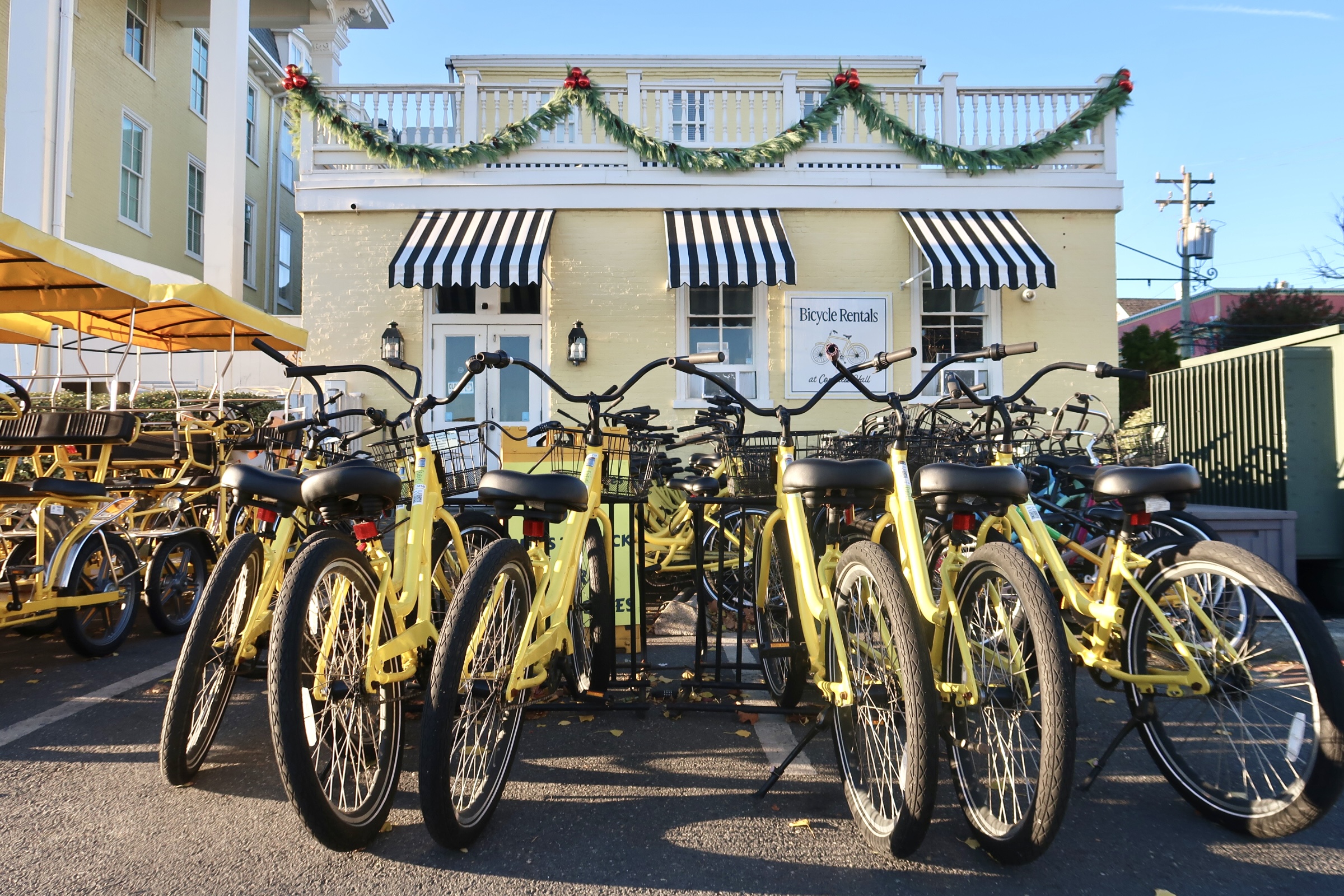 Congress Hall bike rentals during the holiday season