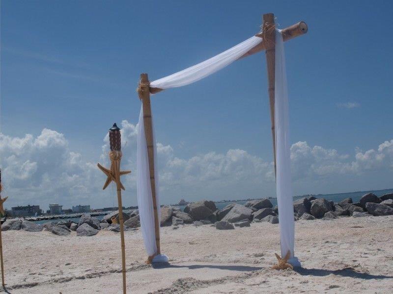 Bamboo Arch Cape May Beach Weddings Capemay Com